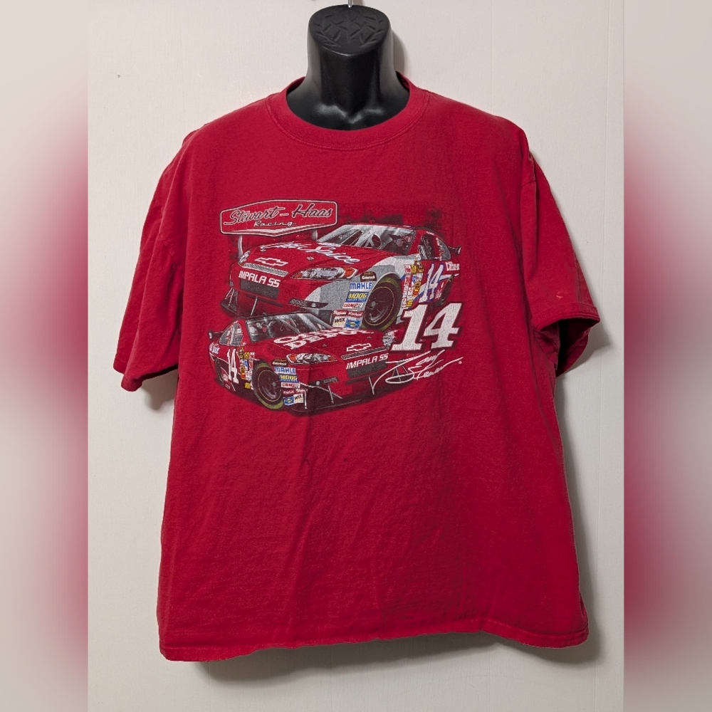 Men's Chase Athletics NASCAR Tony Stewart Double Sided Red T-Size Size 2XL
